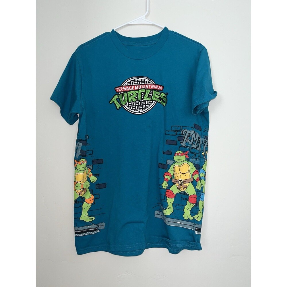 Ninja Turtles T Shirt Size Large Embroidered Logo Front